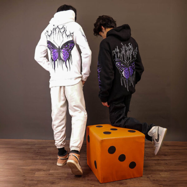 "MAHASURA" DEMON BUTTERFLY GOTHIC HOODIE 320 GSM