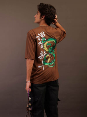 🐉⚡ Summon the Dragon: Epic Dragon Ball Z Drop shoulder🔥 200 GSM UNISEX