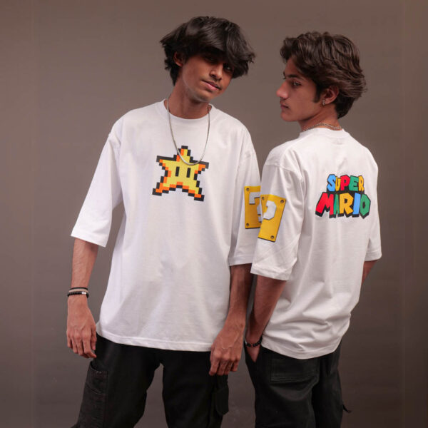 Mama Mia! 🎮🔥 Super Mario-inspired drop shoulder 👀 200 GSM UNISEX